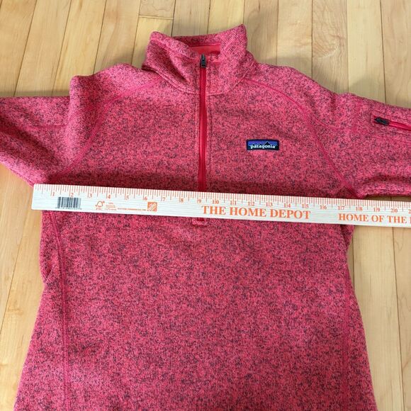 Patagonia Better Sweater‎ 1/4 Zip Women's size S heathered Pink Pullover - Picture 7 of 7